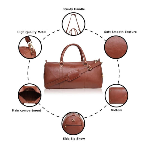 Shaurya Genuine Leather Duffle Bag Hive